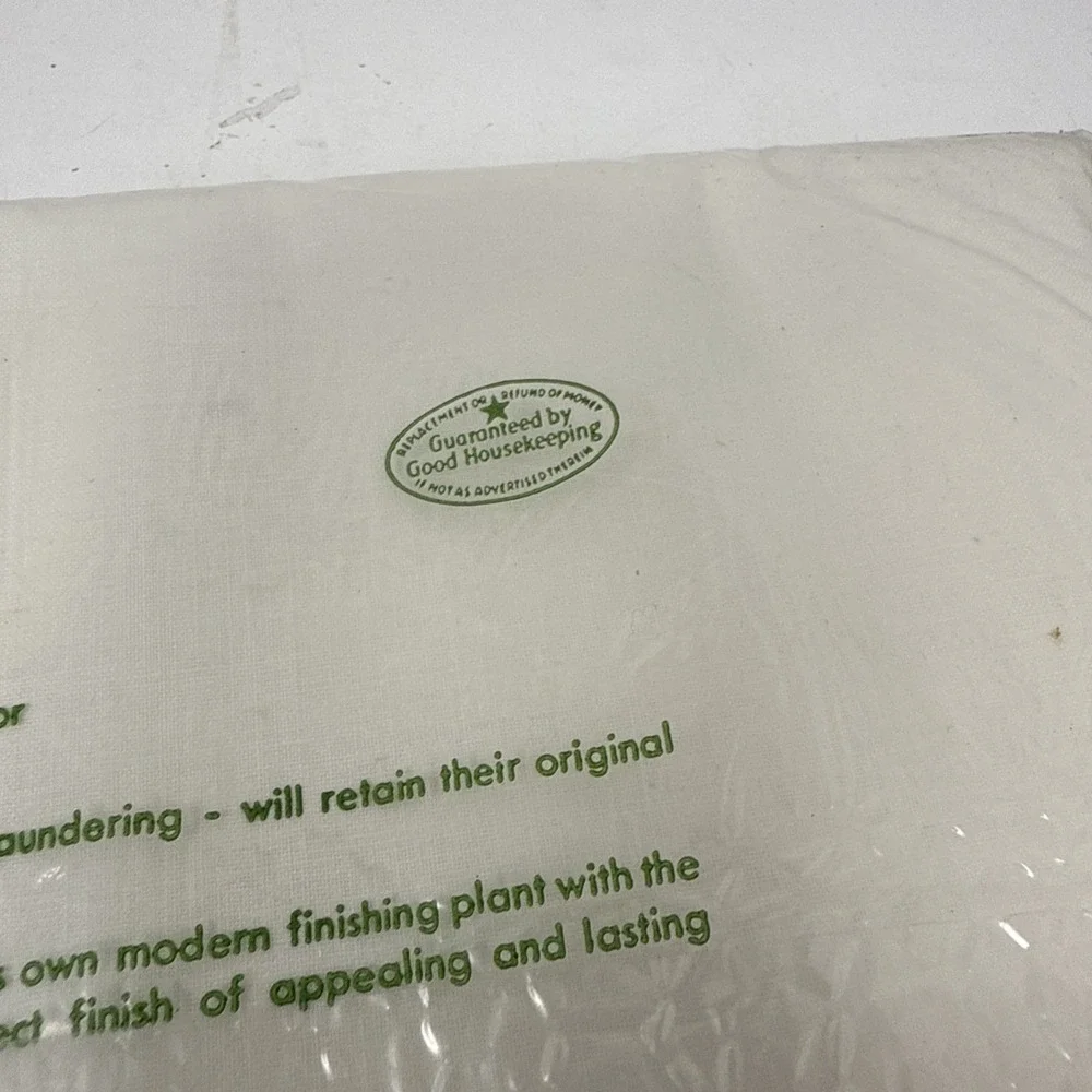 VTG Pepperell Muslin Twin Bed Sheet Bedding White Made in USA 1960s 1970s NOS